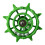 Safe Plastic Bird Toy Vibranted Steering-Green white beads 1