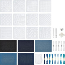 Sashiko-Nähen im japanischen Stil für Heimdekoration und