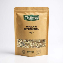 Organic Super Muesli - No Additives, No Preservatives, A Blend of Dried Fruits Nuts & Seeds, Vegan, GMO-Free, Certified Organic
