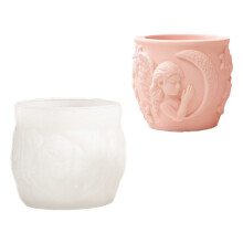 Moule en Silicone en Relief de lune angélique, pour tasse de