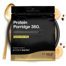 Protein Works | Protein Porridge 360 - Gold Innovation, High Protein, Low Sugar Breakfast, Added Vitamins & Minerals, Low GI Wholegrain Oats