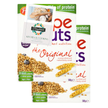 Wholegrain Cereal Bundle with Post Grape Nuts 580g 2 Pack + Brightdale Kitchen Booklet