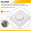 LED Dimmer , Flush-Mounted Dimmer for Dimmable LED and Halogen, 5-300 W Dimmer  LED, Phase Control Dimmer 10