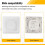 LED Dimmer , Flush-Mounted Dimmer for Dimmable LED and Halogen, 5-300 W Dimmer  LED, Phase Control Dimmer 9