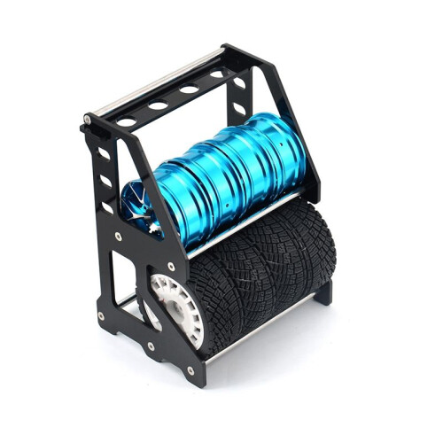 Metal 1.0 Polegadas/1.1 Polegadas/1.3 Polegadas Rack de Pneus de Roda para 1/18 1/24 1/10 Rc Crawler Car para  TT02 TRX4 1