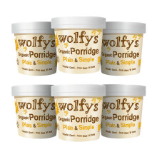 Wolfys Wolfy's Organic Plain & Simple Porridge Pot (60g) (Packof 6)