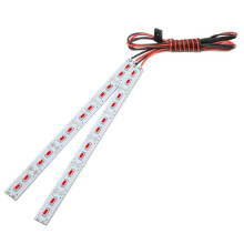 24 LED Chassis Light Metal LED Strip 6V for 1/10 1/8 RC Car Crawler Buggy,Red