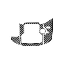 Echte Kohlefaser für CX9 CX-9 2016-2022, Mittelkonsole, Audio-Panel-Abdeckung, Zieraufkleber, Auto-InnenzubehöR.