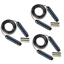 Weighted Skipping Rope, Suitable for Aerobic Exercise, Speed Training, Extreme Jumping Endurance Training Black&