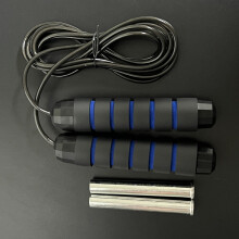 Cuerda para Saltar con Peso, Entrenamiento Físico, Yoga, Ejercicio, Rodamiento de Alambre, Cuerda para Saltar, Negro y Rojo