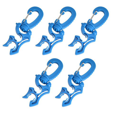 Diving Spare Second-Stage Quick Release Buckle BCD Breathing Regulator Pipe Clamp Low-Pressure Pipe Clamp Hose Hook B