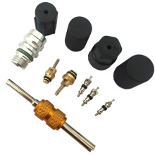11 StüCke Universal AC R134A Service Anschluss Ventil Kappe Klimaanlagen Ventil Kern Entferner Installer Werkzeug Kit