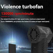 Turbo Jet Fan 130000 RPM Jet Blower Aspiradora Portátil de Aire para Uso en Exteriores A