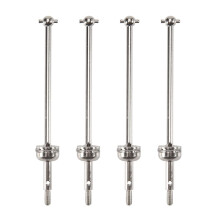 4PCS Metal Drive Shaft for  144001 1/14 4WD RC Car Vehicle Models Parts 144001-1315 Front Wheel Drive Shaft