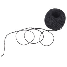 50m String Jute fuer Handwerk Scrapbooking Gartenarbeit - schwarz