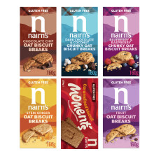 Nairn's Oat Biscuit Breaks - Gluten Free Variety Pack - Healthy Snacks - Biscuit