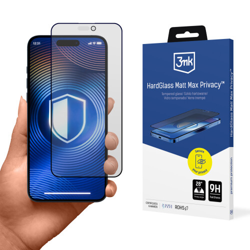 Apple iPhone 16 Pro – 3MK HardGlass Matt Max Privacy