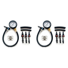 2X Fuel Pressure Test Kit Fuel Pressure Gauge Fuel Injection Pump Pressure Tester Gauge Kit for Car, Motorcycle, Truck