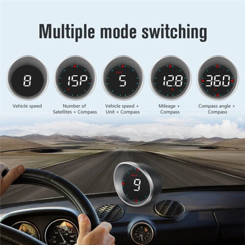 Car   Display OBD Multi-Function Display Speedometer Display Speed Mileage Compass Display 1