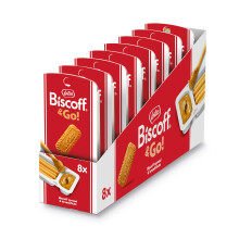 Lotus Biscoff & Go, Sweet Spread & Breadstick Snack, Caramelised Biscuit Flavour, Vegan, No Colours or Added Flavours, 8x45g, 360g