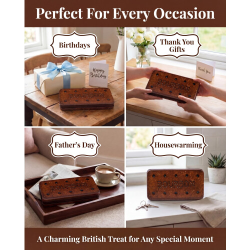 Giant Bourbon Biscuits Gift Tin - Luxury Chocolate Selection, 400g 2