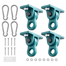 Schommelhaken-Duoku-Set van 4, Ophangsteunen Tot 2268 kg voor Speeltuinen, Veranda's, Yoga en Houten Balken