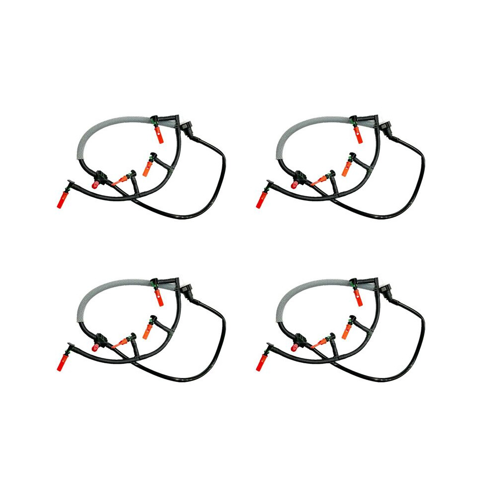 4X Bb3q-9K022-Bg Fuel Overflow Leak Off Pipe For Ranger 2.2 Bt50 1756563 Bb3q9k022ag Black 4712344392098