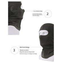Ice Silk Sunscreen Mask Full Face Sport Huvudbonader Cykel Motorcykel Ridmask Gul