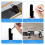 2 Pcs Horizontal Snowboard Wall Racks, Wall Mount Clips Storage Hanger Display Rack SKi Board Storage 6