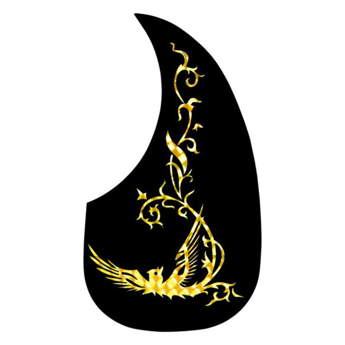 Vattendroppstyp Lasergitarrplåt Anti-Scratch Board PVC Klassisk Gitarr Pickguard Anti-Scratch Board A