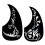 Gitarr Anti-Sladdplatta Tårformad Folk Klassisk Gitarr Pickguard Anti-Scratch 6