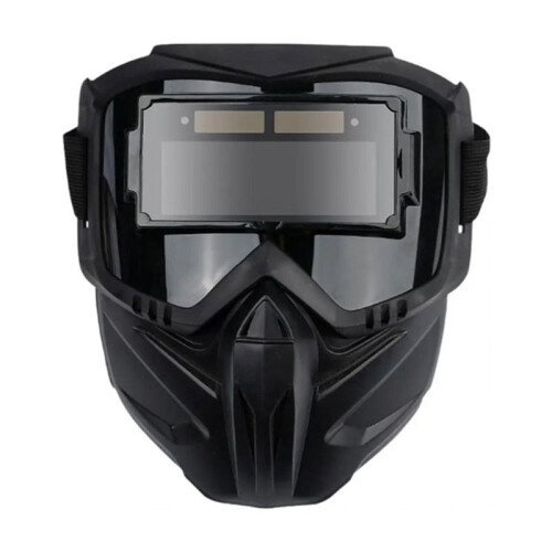Auto Darkening Welding Glasses Adjustable Band Detachable  Mask Impact Split Type Face Protector