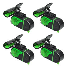 4PCS Fishing Bite Alarms with LED Light - Sensitive Electronic Fishing Bells for Rods, Loud 80db Sound & Flashing Light