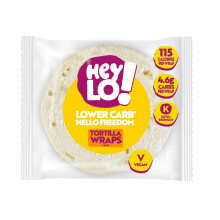 HeyLO Keto Wraps – Soft & Malleable 4.6g Carbs Per Wrap – High-Protein & Fibre f
