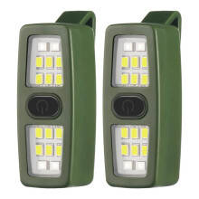 Small Rechargeable LED Flashlight, Running Clip Lights Gift for Runners, Safety Bike Lights for Dog Walking At Night