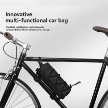 Bicycle Front Bag Shoulder Bag Storage Bag with Shoulder Strap Suitable for Road Mountain Bike Riding and Traveling