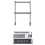 Storage Rack Folding Multi-Layer Rack Camping Tabletop Double-Layer Storage Rack Cutlery Rack Light Rack Long Style 1