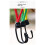 Camping Tent Elastic Rope Buckle Fixed Binding Belt Elastic Rope Hook Camping Canopy Accessories Pull Rope Black 4