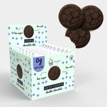 12 London Apron Keto Cookies – Soft Baked Double Chocolate | 0 g Net Carbs • Low Carb Sugar Free Biscuits for Diabetics & Vegan Snack Made in UK
