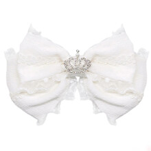 Élégant Anime dentelle bandeau accessoires de- nœud blanc