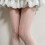 Women's Elegant Striped Floral Pattern Tights Soft-Brown 8