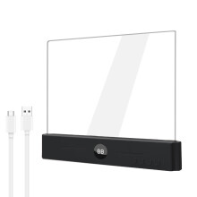 Draagbare LED-leeslamp, ideaal voor gebruik aan het bed en-Zwart
