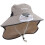 Adjustable Breeze Cooling Sun Hat Solar Powered-Light gray 1