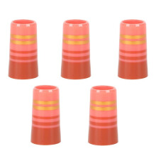 5Pcs Golfing Iron Ferrules Colorful Striped Golfing Iron Ferrules for 9.5x25x13.7mm Iron Shafts Golfing Equipment A
