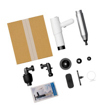 Ensemble complet de pistons pour lavabo de salle de bain-Blanc