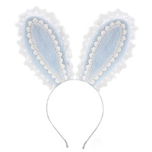 Elegante anime kanten haarband- oren blauw