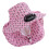 Solar Power Cooling Fan Hat With Adjustable Size And-Pink 1