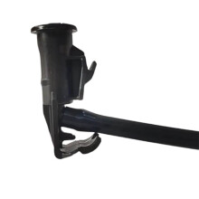 7842334000 Ugello Spruzzatore Lavavetri In Plastica Nera Compatibile con per Korando C New Actyon 2011+