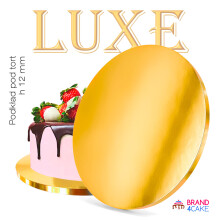 Kagebrætbund Guld 30 cm 1,2 cm Kagetromle Tyk Luxe Brand4Cake