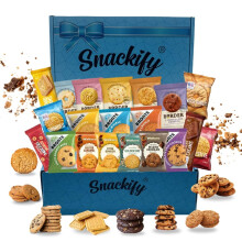 Luxury Biscuits Gift Set Hamper Bundle Contains 20 Packs of Individually Wrapped Biscuits Multipacks Snackify Gift Hamper Includes a Variety of Loved